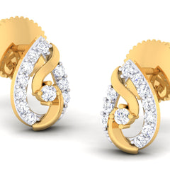 14K Hallmarked Gold | Natural Diamond Tops 4PNSJ093T