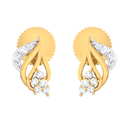 14K Hallmarked Gold | Natural Diamond Tops 4PNSJ094T