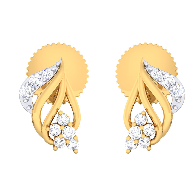 14K Hallmarked Gold | Natural Diamond Tops 4PNSJ094T