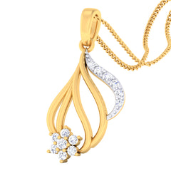 14K Hallmarked Gold | Natural Diamond Pendant 4PNSJ094