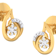 14K Hallmarked Gold | Natural Diamond Tops 4PNSJ096T