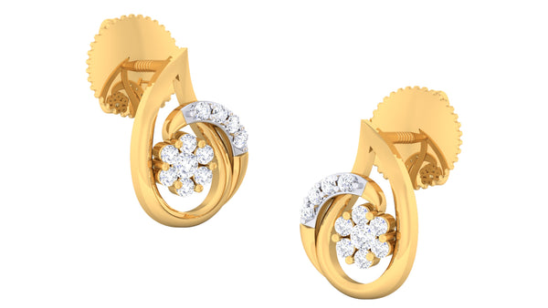 14K Hallmarked Gold | Natural Diamond Tops 4PNSJ096T