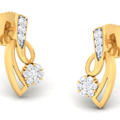 14K Hallmarked Gold | Natural Diamond Tops 4PNSJ097T