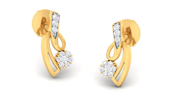 14K Hallmarked Gold | Natural Diamond Tops 4PNSJ097T
