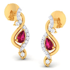 14K Hallmarked Gold | Lab Grown Diamond Tops 4PNSJ099T