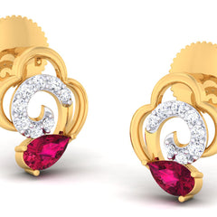 14K Hallmarked Gold | Natural Diamond Tops 4PNSJ100T
