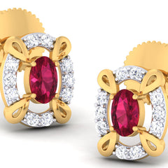 14K Hallmarked Gold | Natural Diamond Tops 4PNSJ101T