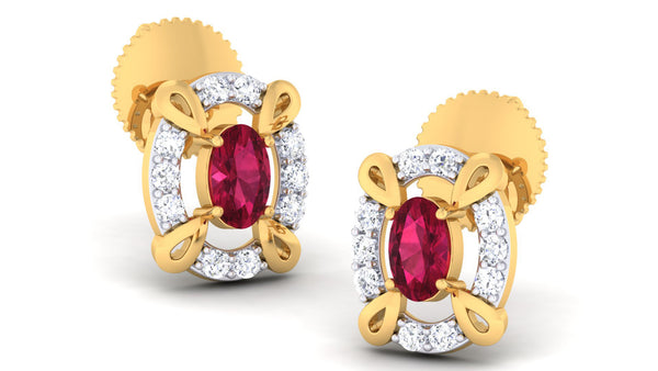 14K Hallmarked Gold | Natural Diamond Tops 4PNSJ101T