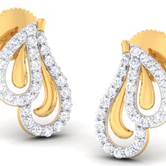 14K Hallmarked Gold | Natural Diamond Tops 4PNSJ102T