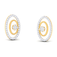 14K Hallmarked Gold | Natural Diamond Tops 4PNSJ107T