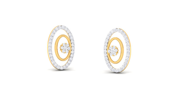 14K Hallmarked Gold | Natural Diamond Tops 4PNSJ107T