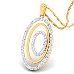 14K Hallmarked Gold | Natural Diamond Pendant 4PNSJ107