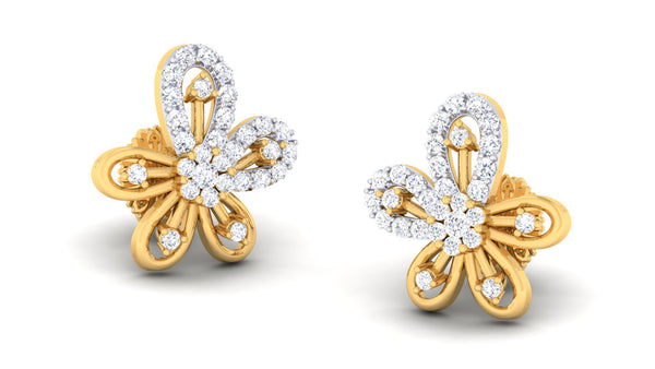 14K Hallmarked Gold | Lab Grown Diamond Tops 4PNSJ109T