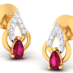 14K Hallmarked Gold | Natural Diamond Tops 4PNSJ110T