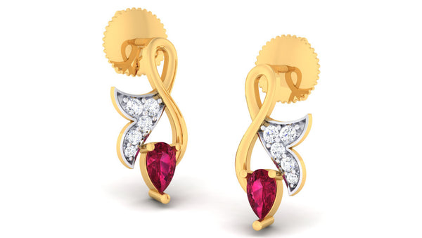 14K Hallmarked Gold | Lab Grown Diamond Tops 4PNSJ111T