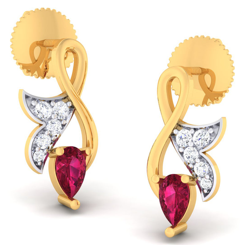 14K Hallmarked Gold | Lab Grown Diamond Tops 4PNSJ111T