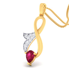 14K Hallmarked Gold | Lab Grown Diamond Pendant 4PNSJ111