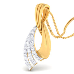 14K Hallmarked Gold | Natural Diamond Pendant 4PNSJ112