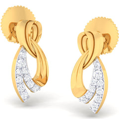 14K Hallmarked Gold | Natural Diamond Tops 4PNSJ112T
