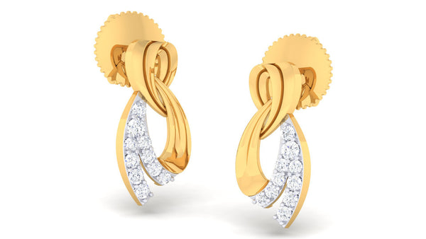 14K Hallmarked Gold | Natural Diamond Tops 4PNSJ112T