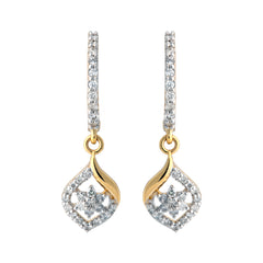 14K Hallmarked Gold | Natural Diamond Tops 4PNSJ114AT