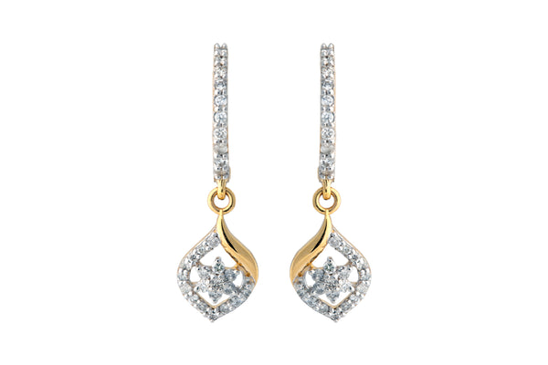 14K Hallmarked Gold | Natural Diamond Tops 4PNSJ114AT