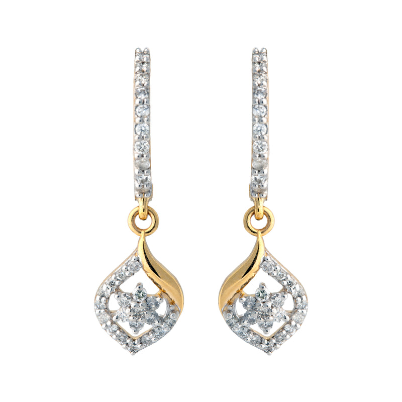14K Hallmarked Gold | Natural Diamond Tops 4PNSJ114AT