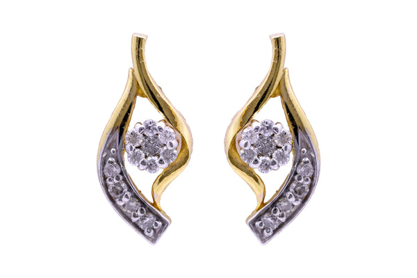 14K Hallmarked Gold | Natural Diamond Tops 4PNSJ117T