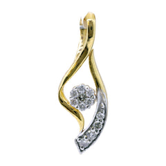 14K Hallmarked Gold | Natural Diamond Pendant 4PNSJ117