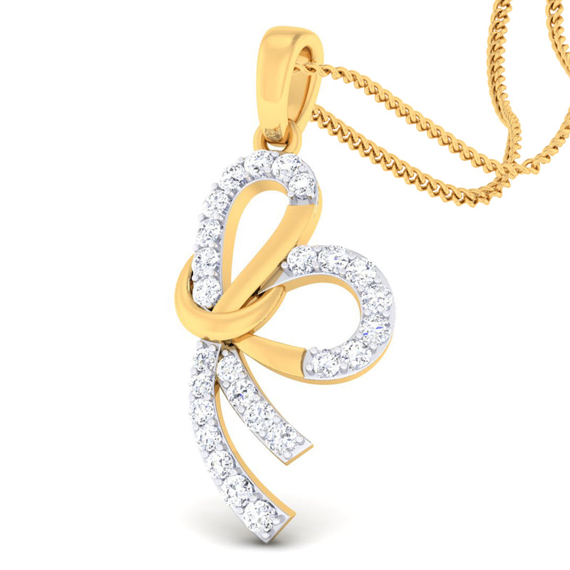 14K Hallmarked Gold | Lab Grown Diamond Pendant 4PNSJ120