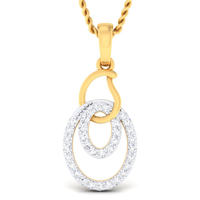 Natural Diamond Pendant 4PNSJ124
