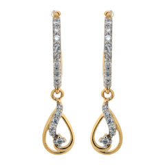 14K Hallmarked Gold | Natural Diamond Tops 4PNSJ126BT