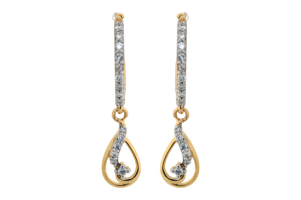 14K Hallmarked Gold | Natural Diamond Tops 4PNSJ126BT