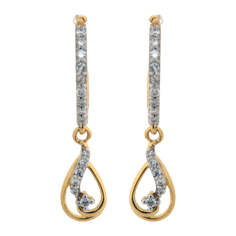 14K Hallmarked Gold | Natural Diamond Tops 4PNSJ126BT