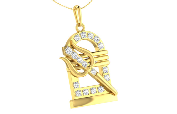 14K Hallmarked Gold | Natural Diamond Pendant 4PNSJ127