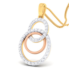14K Hallmarked Gold | Natural Diamond Pendant 4PNSJ140