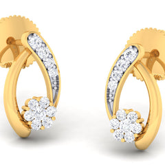 14K Hallmarked Gold | Natural Diamond Tops 4PNSJ143T