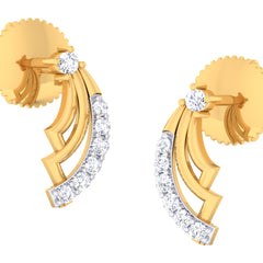 14K Hallmarked Gold | Natural Diamond Tops 4PNSJ150T