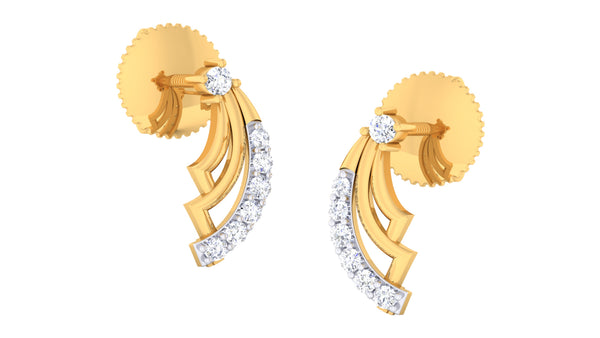 14K Hallmarked Gold | Natural Diamond Tops 4PNSJ150T