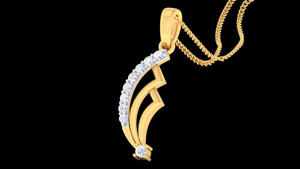 14K Hallmarked Gold | Natural Diamond Pendant 4PNSJ150