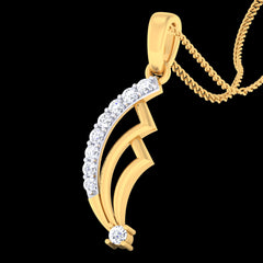 14K Hallmarked Gold | Natural Diamond Pendant 4PNSJ150