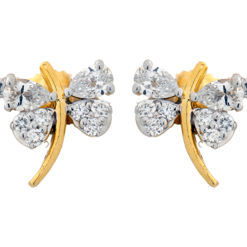 14K Hallmarked Gold | Lab Grown Diamond Tops 4PNSJ153AT