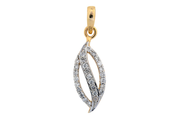 14K Hallmarked Gold | Natural Diamond Pendant 4PNSJ154