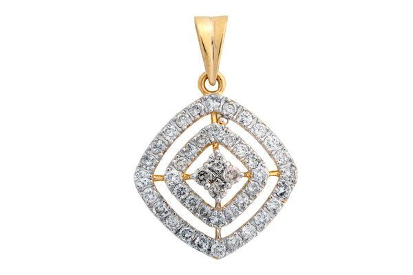 14K Hallmarked Gold | Natural Diamond Pendant 4PNSJ168