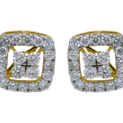 14K Hallmarked Gold | Lab Grown Diamond Tops 4PNSJ168T