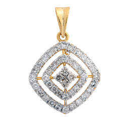 14K Hallmarked Gold | Lab Grown Diamond Pendant 4PNSJ168