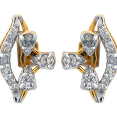 14K Hallmarked Gold | Natural Diamond Tops 4PNSJ181T