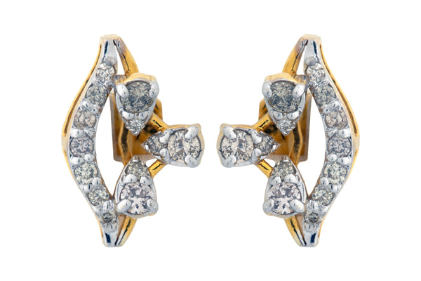 14K Hallmarked Gold | Natural Diamond Tops 4PNSJ181T