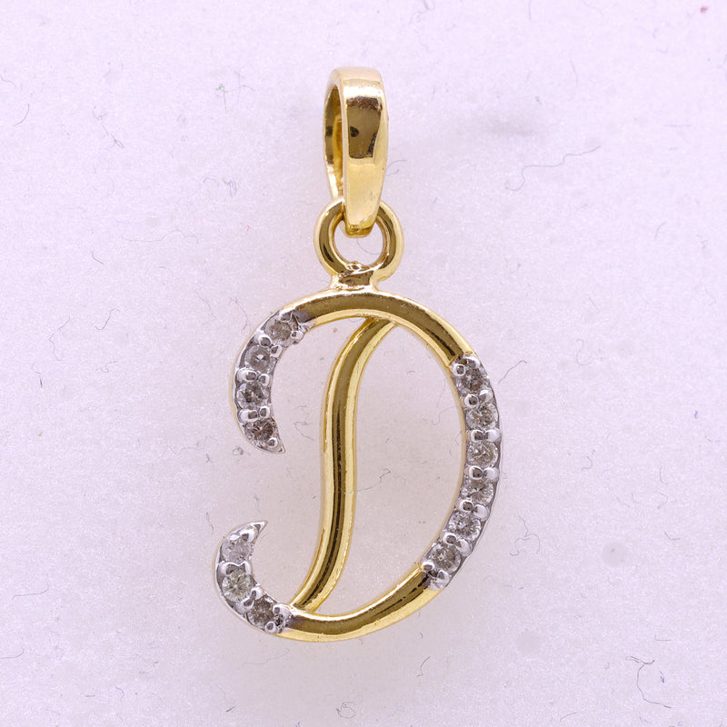 14K Hallmarked Gold | Natural Diamond Pendant 4PNSJ187