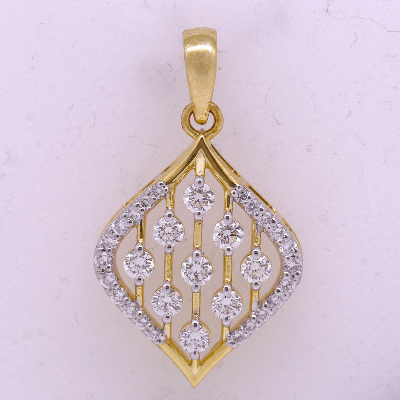 14K Hallmarked Gold | Lab Grown Diamond Pendant 4PNSJ210